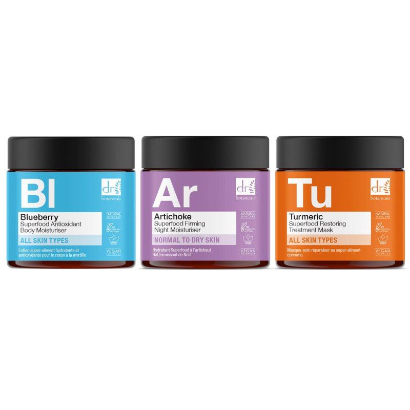 Kit de trío de mascarillas de tratamiento con superalimentos