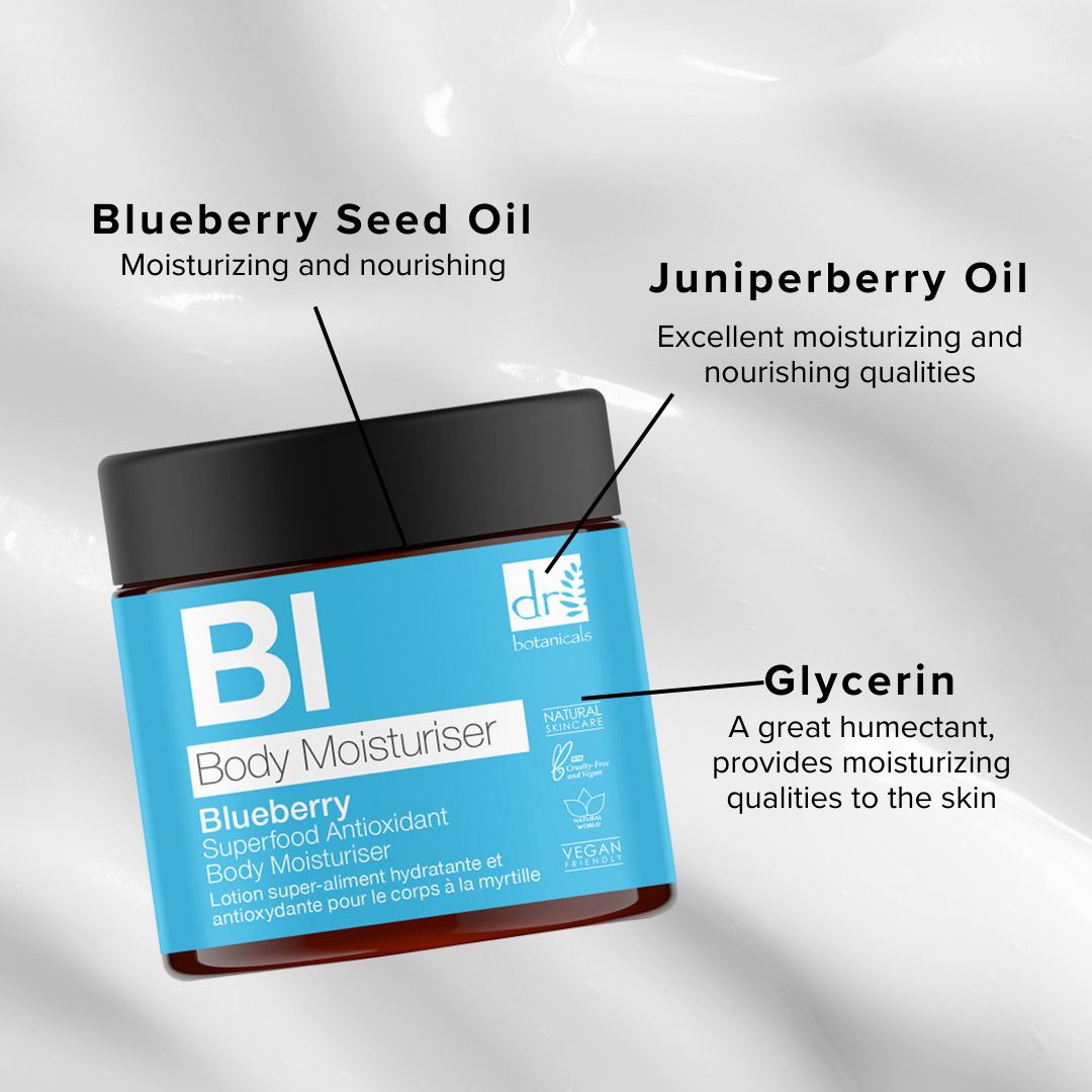 Blueberry Superfood Hydratant antioxydant pour le corps 60 ml