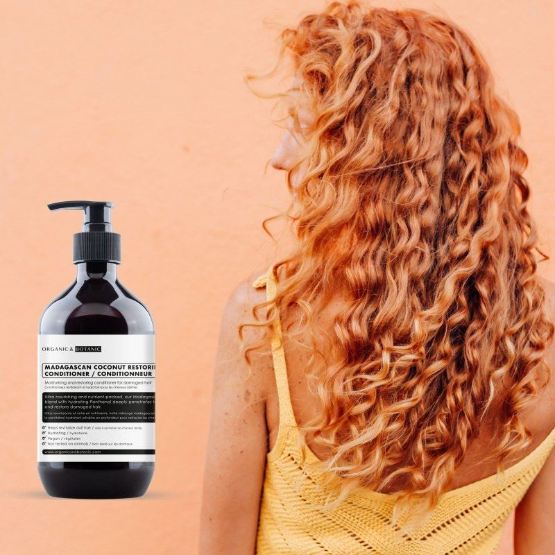 Shampoing et revitalisant hydratants à la noix de coco de Madagascar