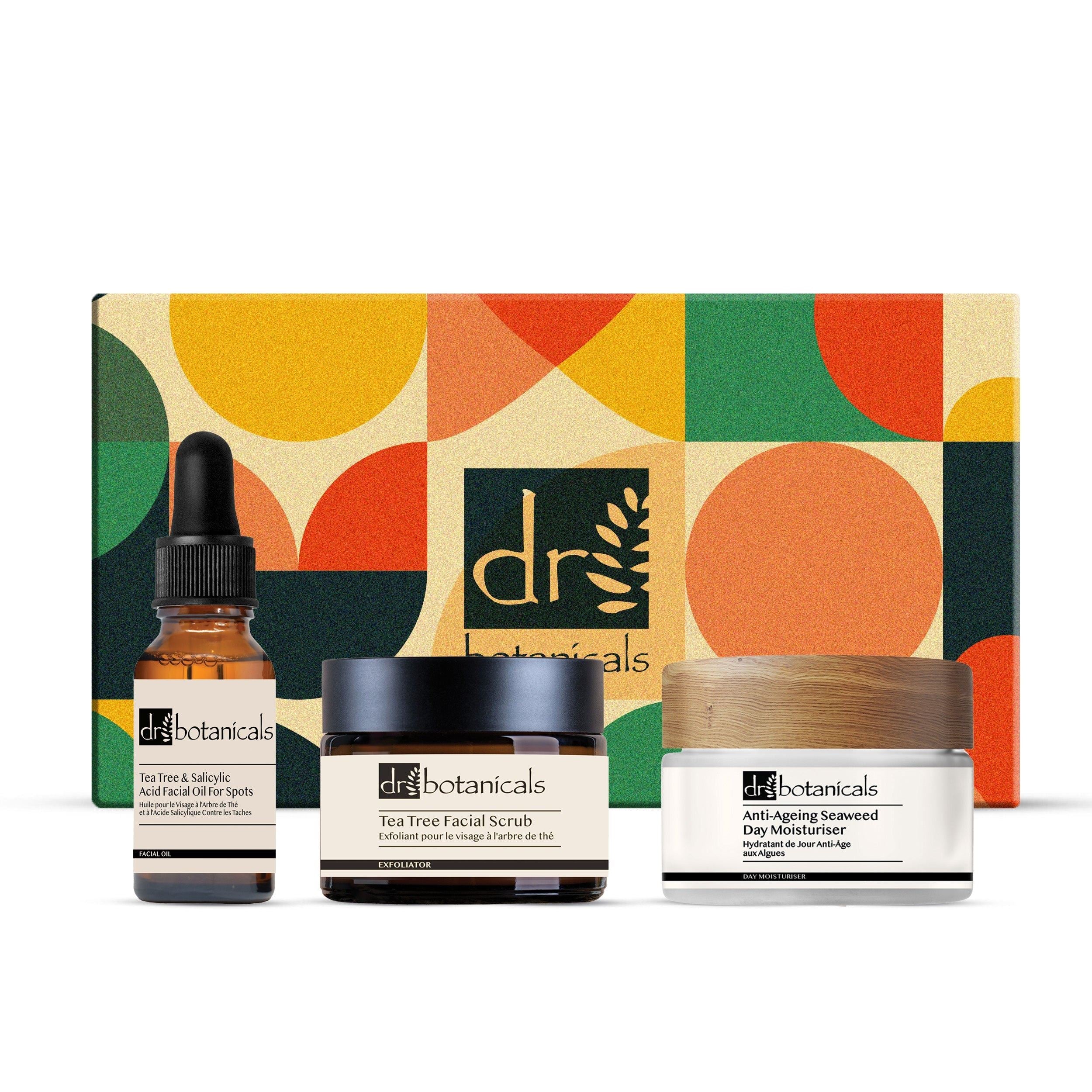 Tea Tree Facial Scrub Tea Tree & Salicylic Acid Facial Oil For Spots Seaweed Face Moisturiser