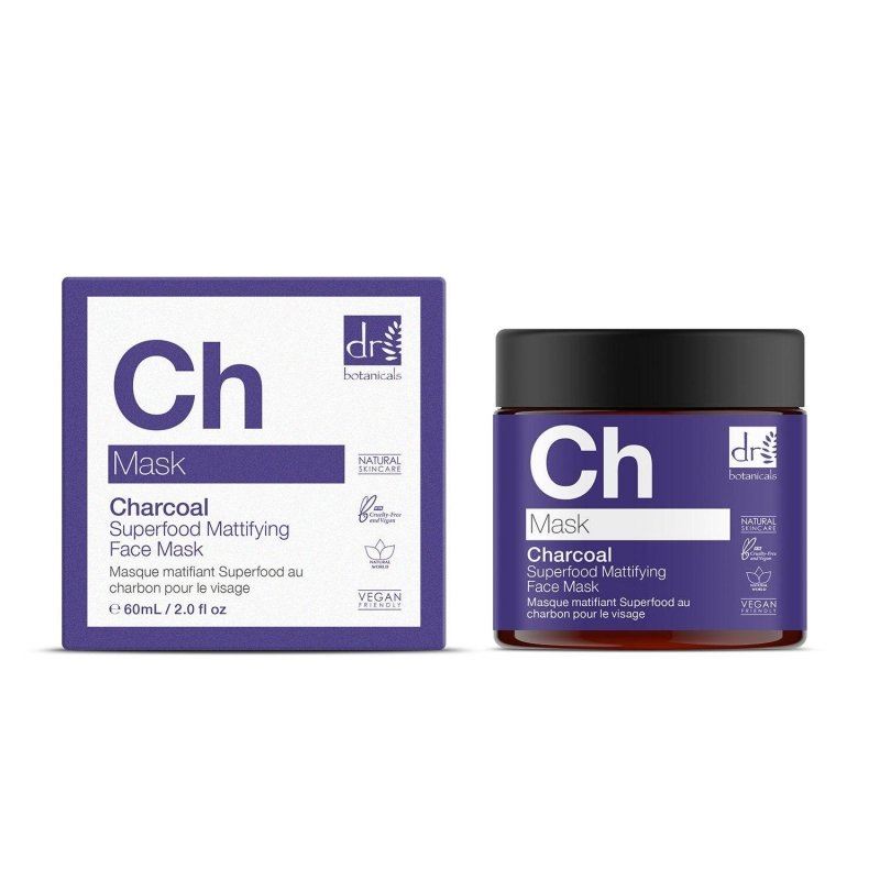 Masque visage matifiant aux superaliments au charbon de bois 60 ml