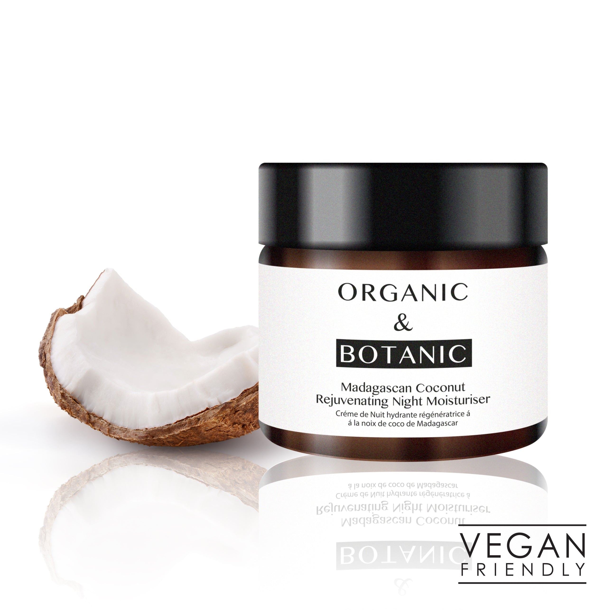 Crème hydratante de nuit rajeunissante à la noix de coco de Madagascar 50 ml