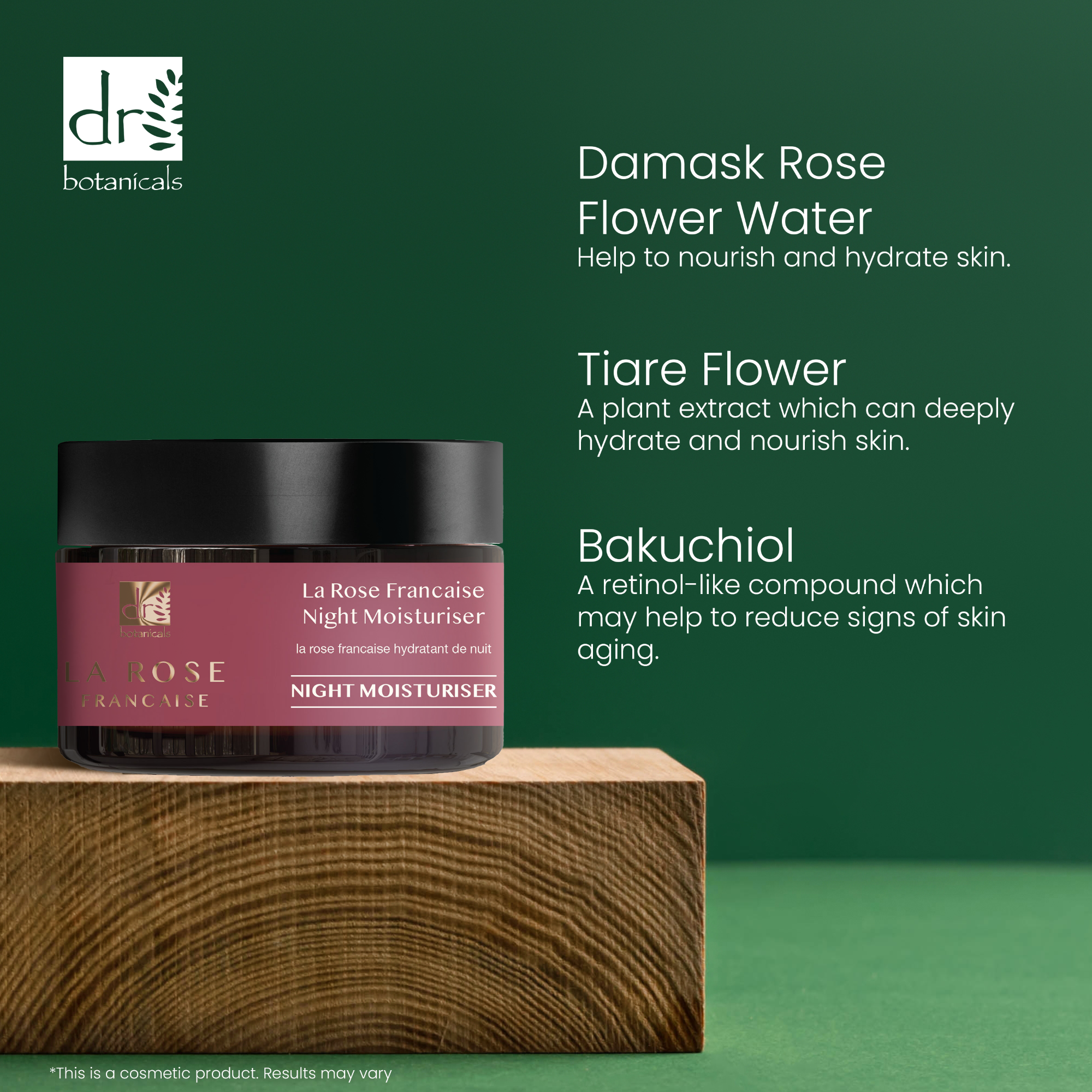 Dr Botanicals Anti-Ageing La Rose Française Evening Skincare Gift Set