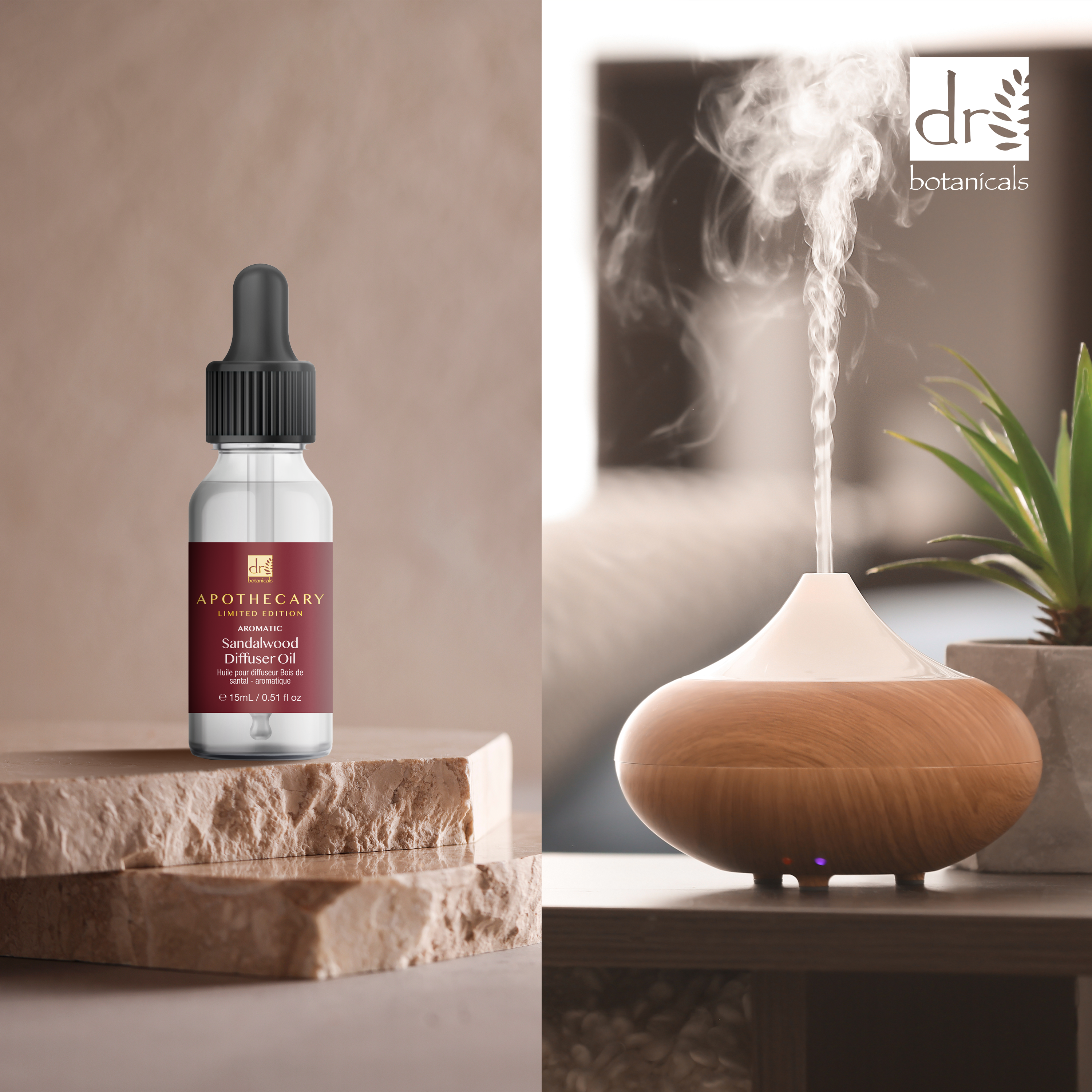 Huile Diffuseur Bois de Santal Aromatique 15 ml