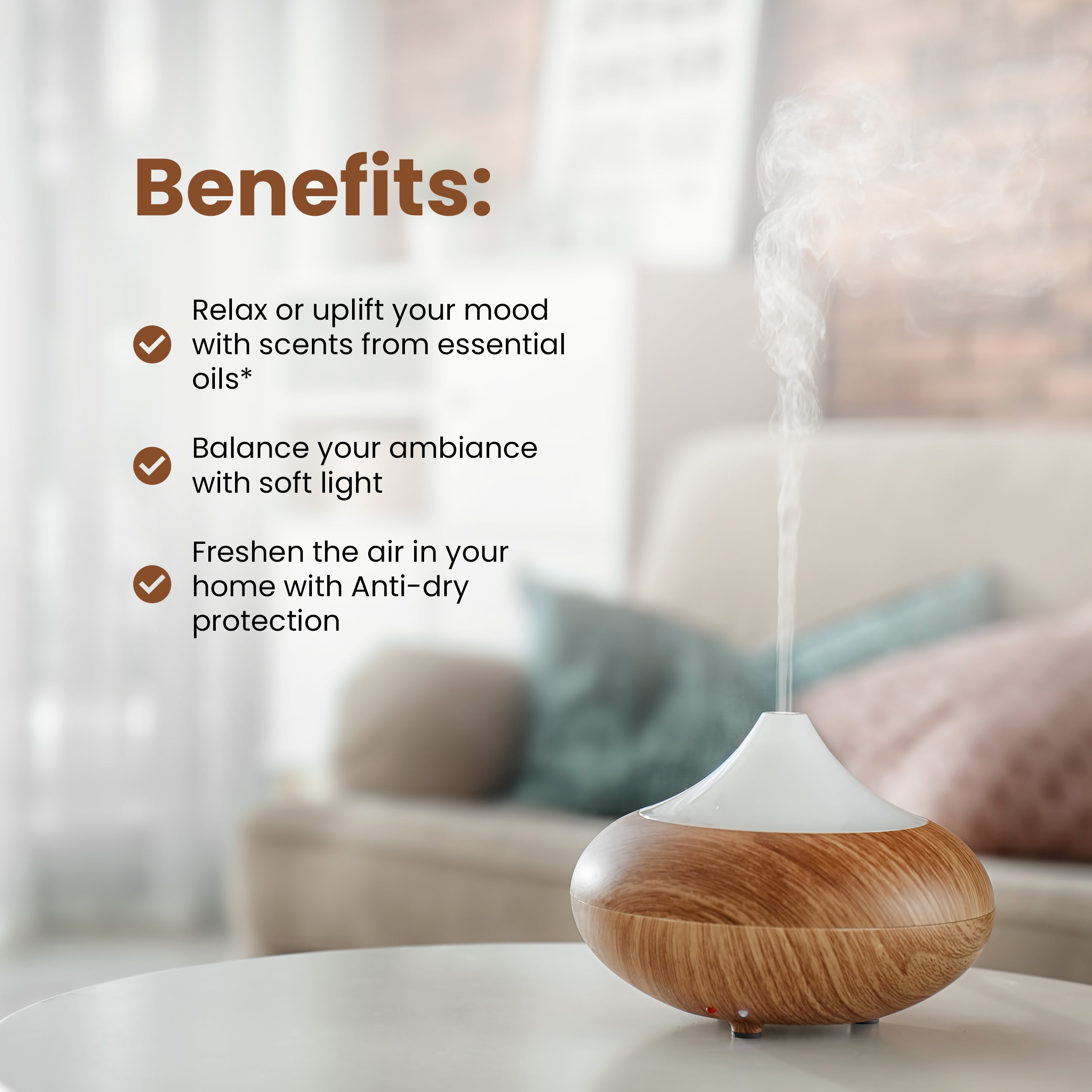 Sensory Spa Diffuser Clear Top USB