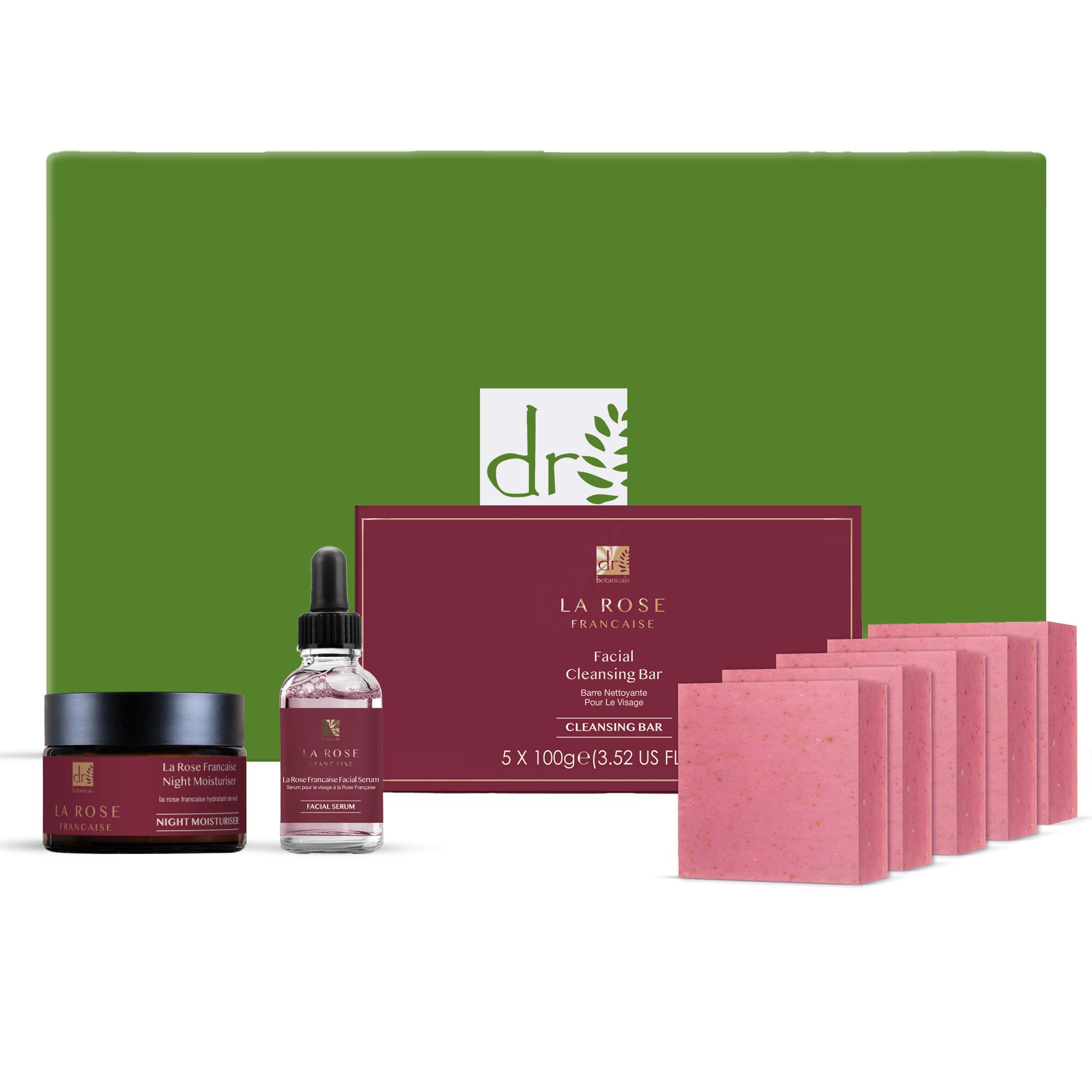 Dr Botanicals Anti-Ageing La Rose Française Evening Skincare Gift Set