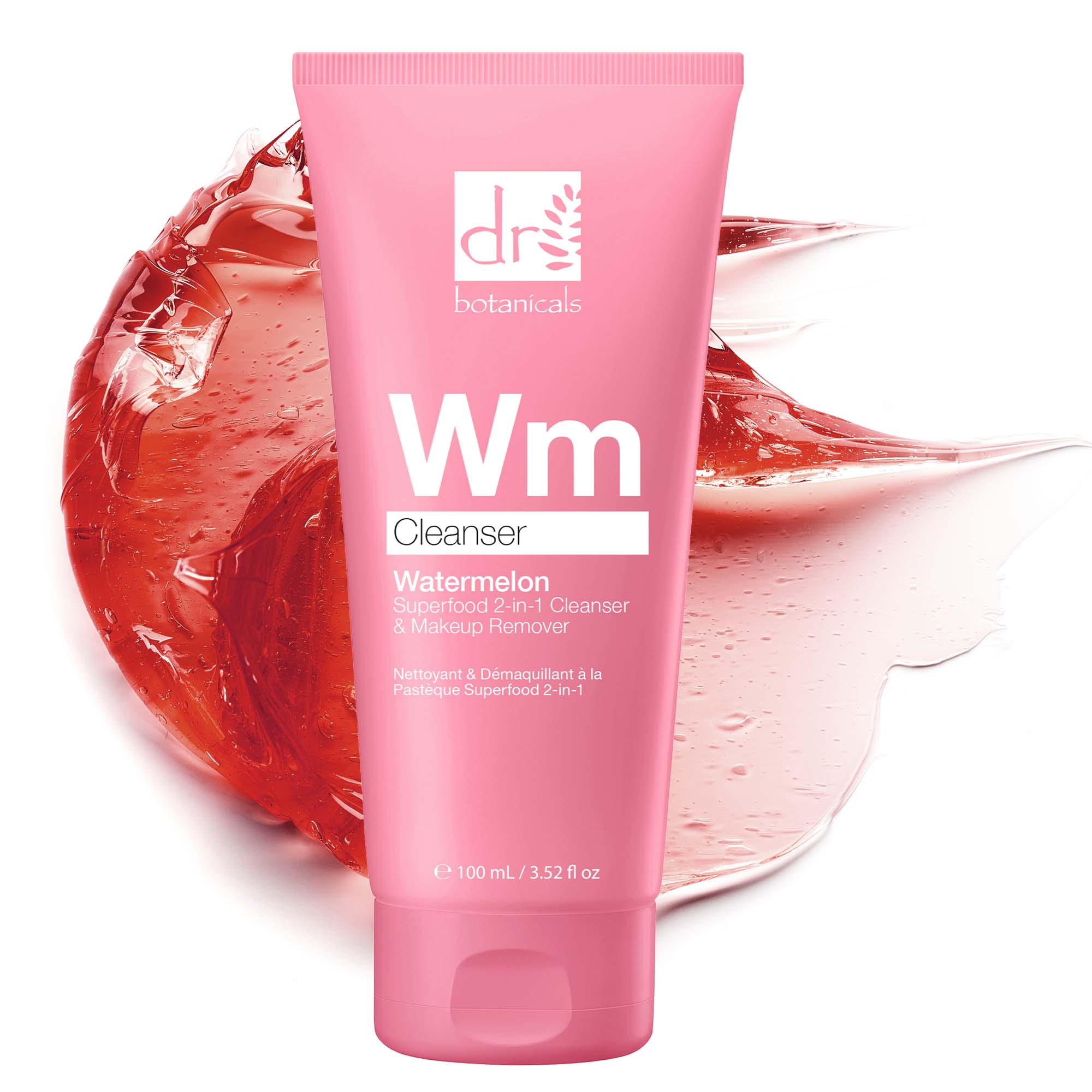 Trio nettoyant et démaquillant 2 en 1 à la pastèque et aux superaliments