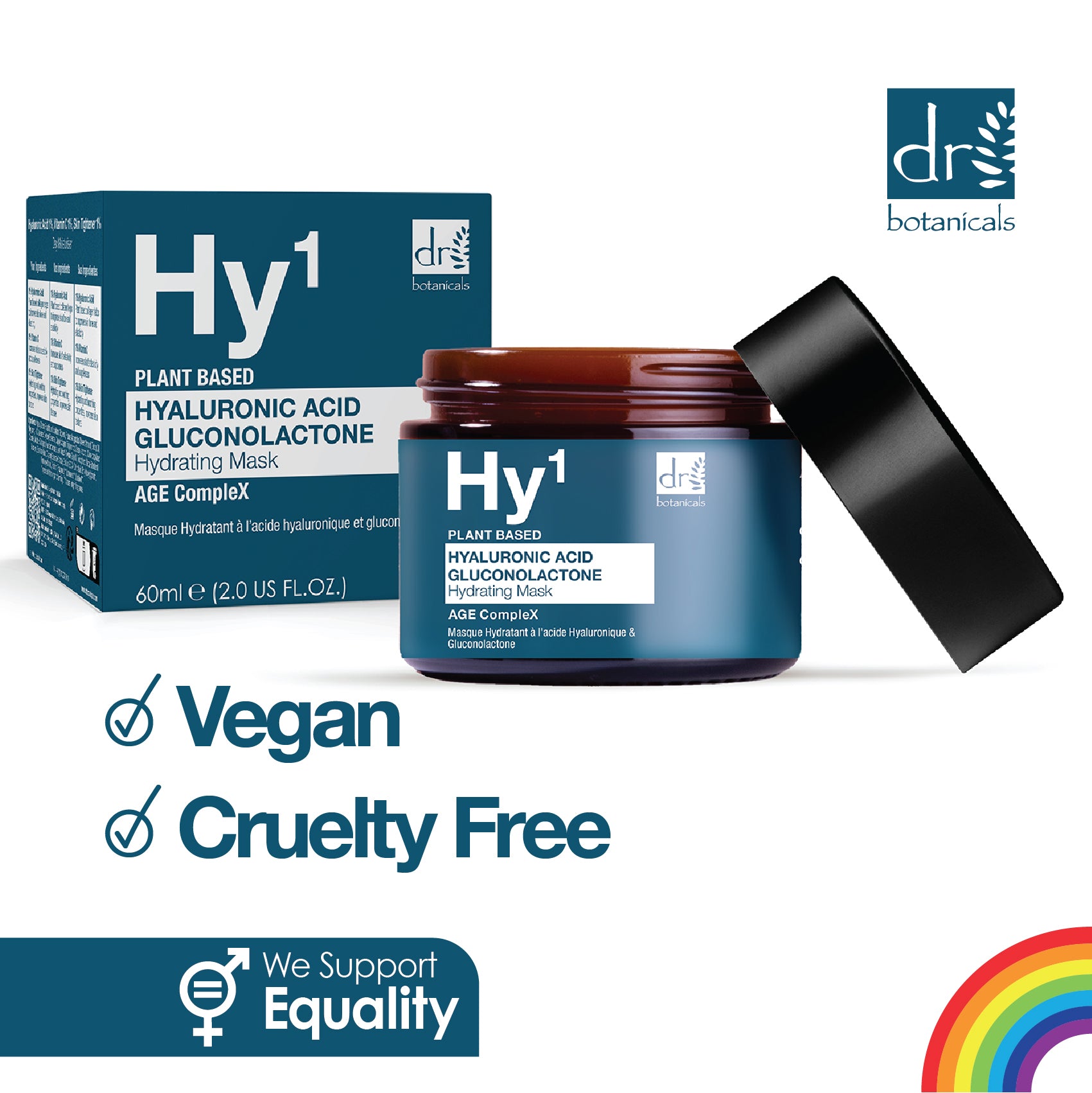 Dr Botanicals Hyaluronic Acid Day Moisturiser & Mask Kit