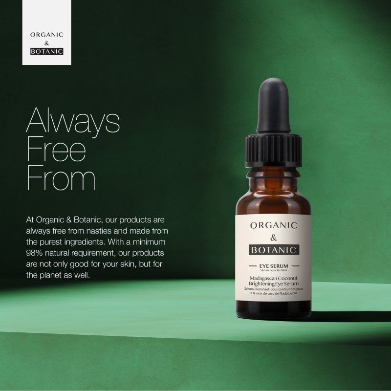 Sérum contour des yeux à la noix de coco de Madagascar - 15 ml - Hydratant et décongestionnant à l'aloe vera et à la vitamine E pour des yeux rafraîchis et plus jeunes