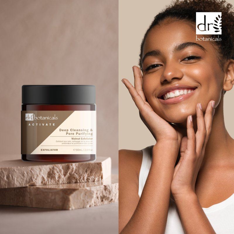 Activateur nettoyant en profondeur et purifiant les pores Exfoliant à la noix 60 ml