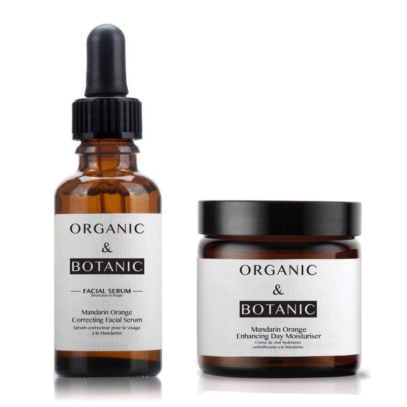 Coffret Sérum Visage + Crème Hydratante de Jour à la Mandarine