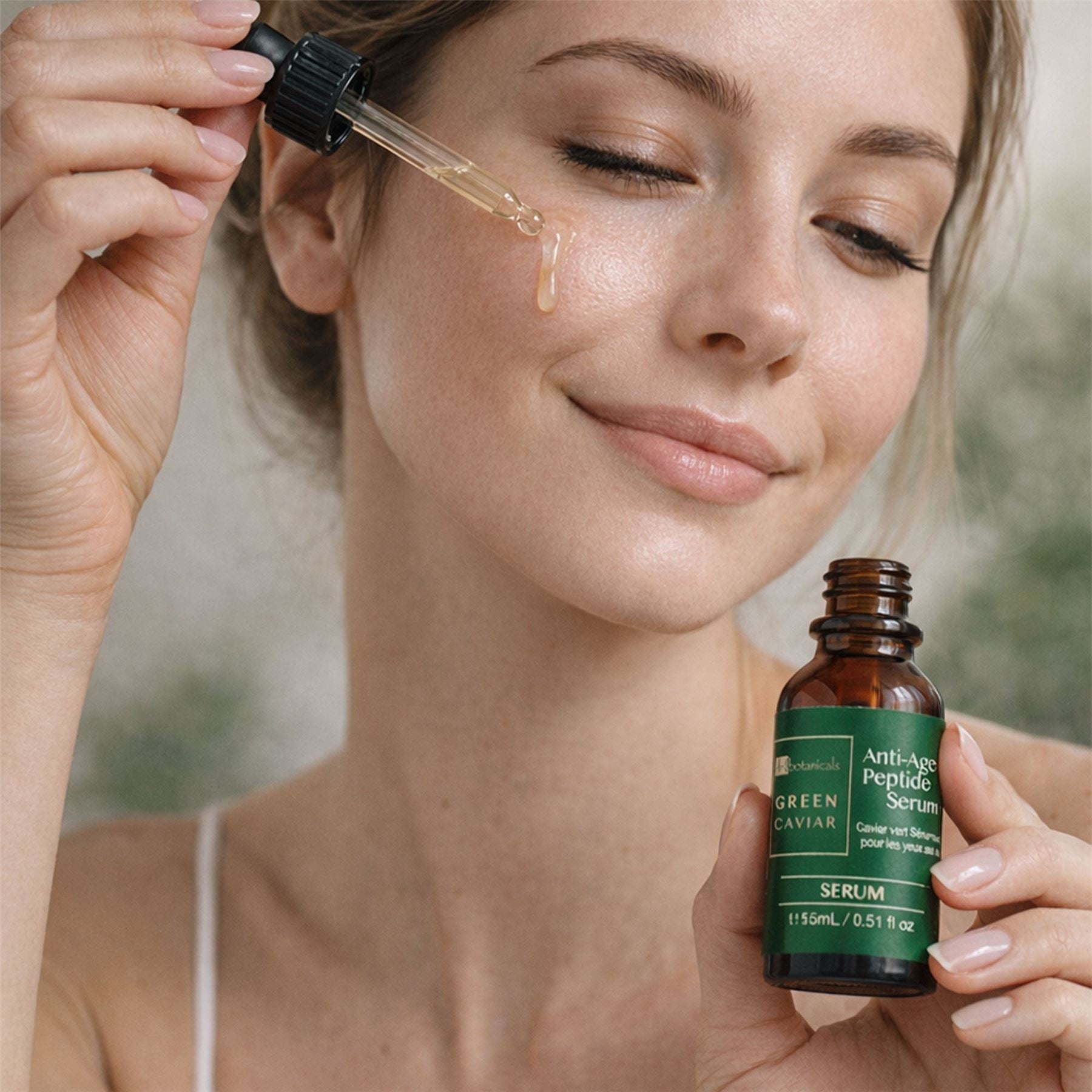 Sérum contour des yeux aux peptides anti-âge Green Caviar 15 ml