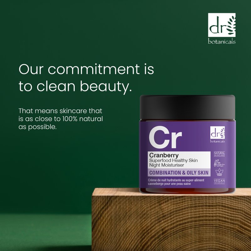 Cranberry Night Moisturiser 60ml - Dr Botanicals