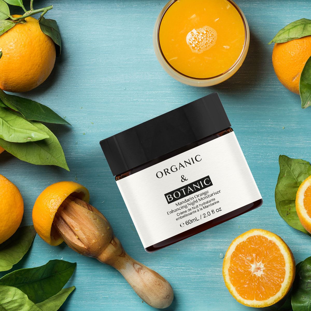 Coffret de soins pour la peau à la mandarine bio et botanique