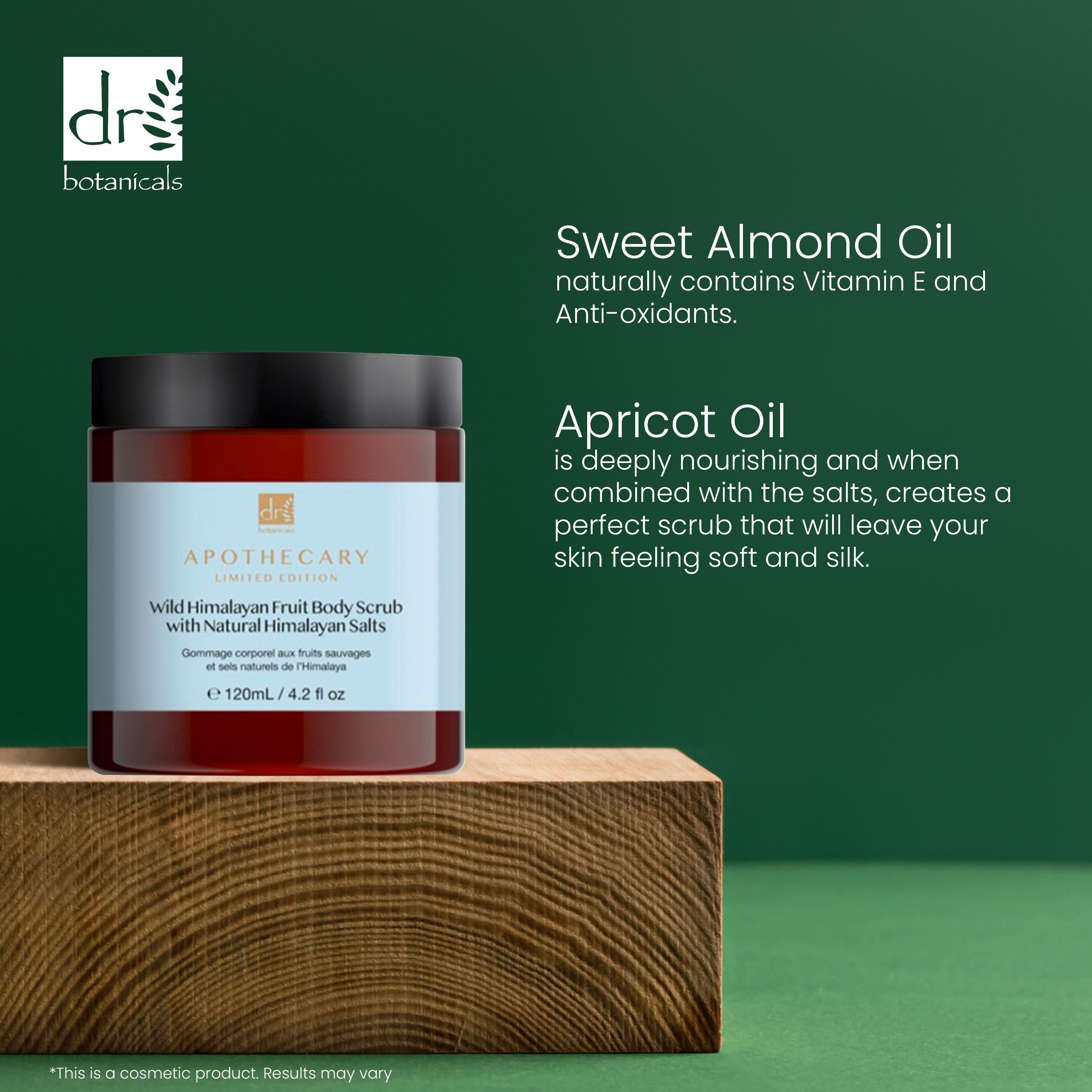 Pack économique double de 120 ml de gommage corporel aux fruits sauvages de l'Himalaya avec sels naturels de l'Himalaya Dr Botanicals