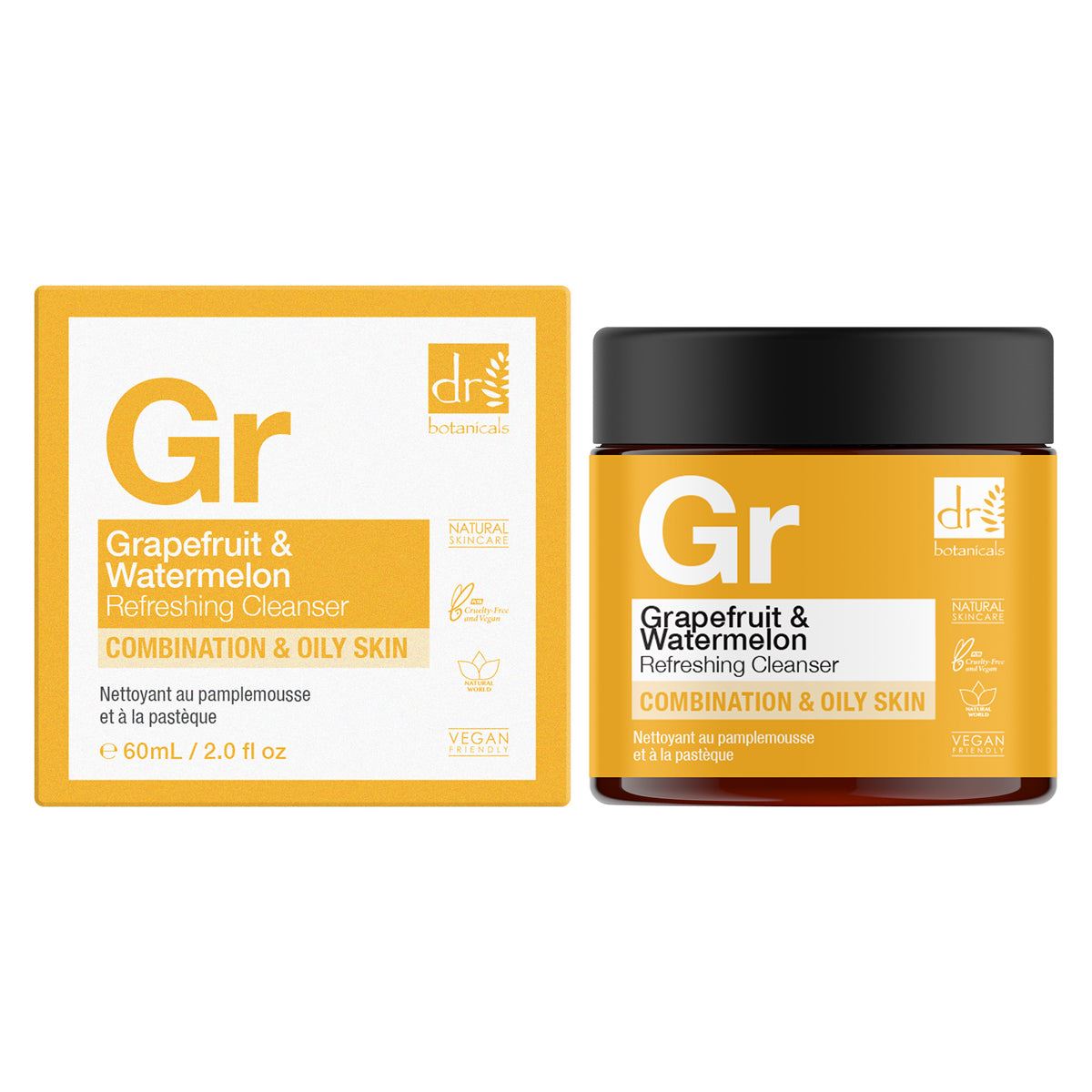 Duo nettoyant rafraîchissant au pamplemousse et à la pastèque