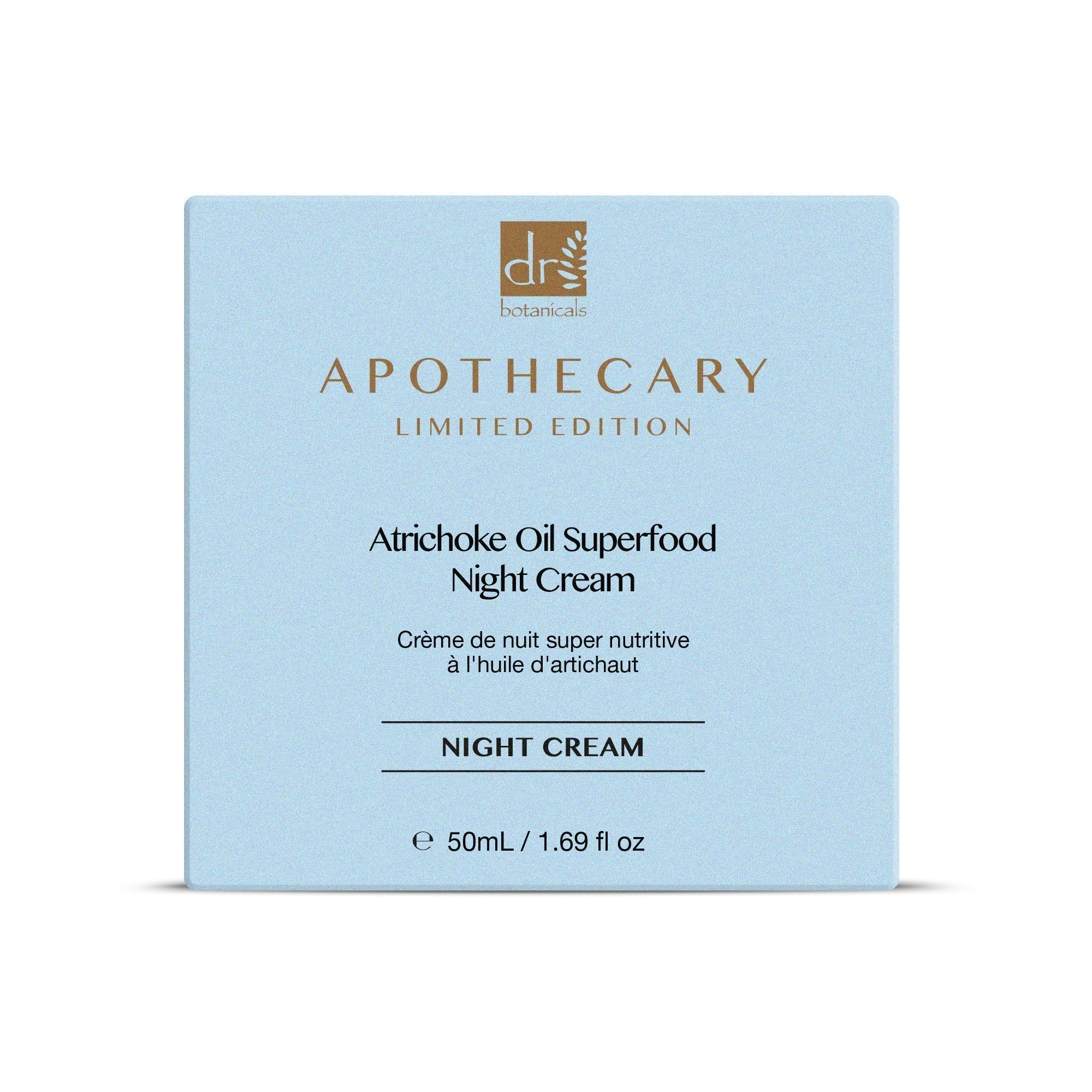 Dr Botanicals Artichoke Oil Superfood Night Cream 50ml Twin Value Savings Pack