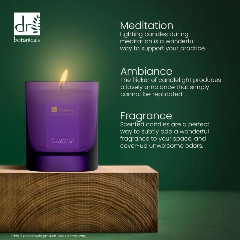 Pomegranate Inspired Candle 200g - Dr Botanicals