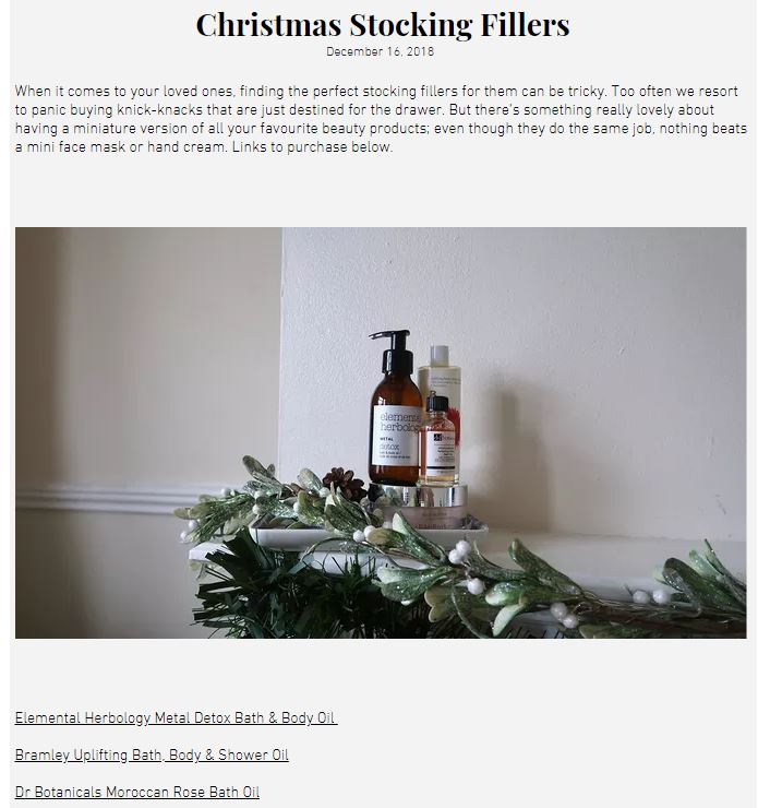 BEIGE & BLUSH: Christmas Stocking Fillers - Dr Botanicals