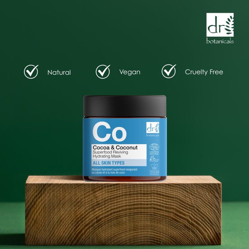 Masque hydratant revitalisant aux superaliments au cacao et à la noix de coco 60 ml 