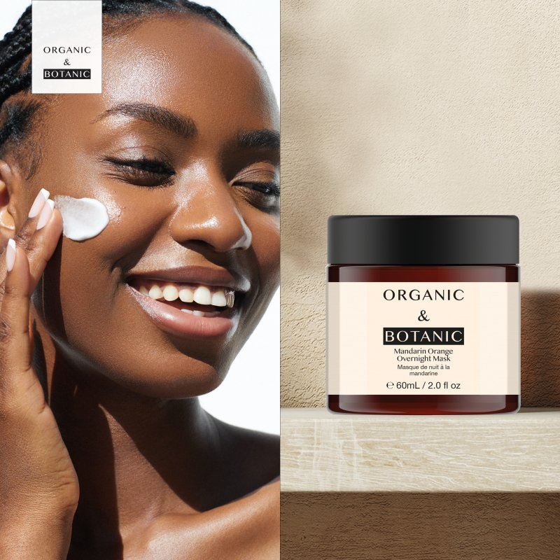 Mandarin Orange Brightening Overnight Mask - 60ml - Revitalizing & Hydrating with Vitamin C & Sea Buckthorn for Radiant, Even-Toned Skin