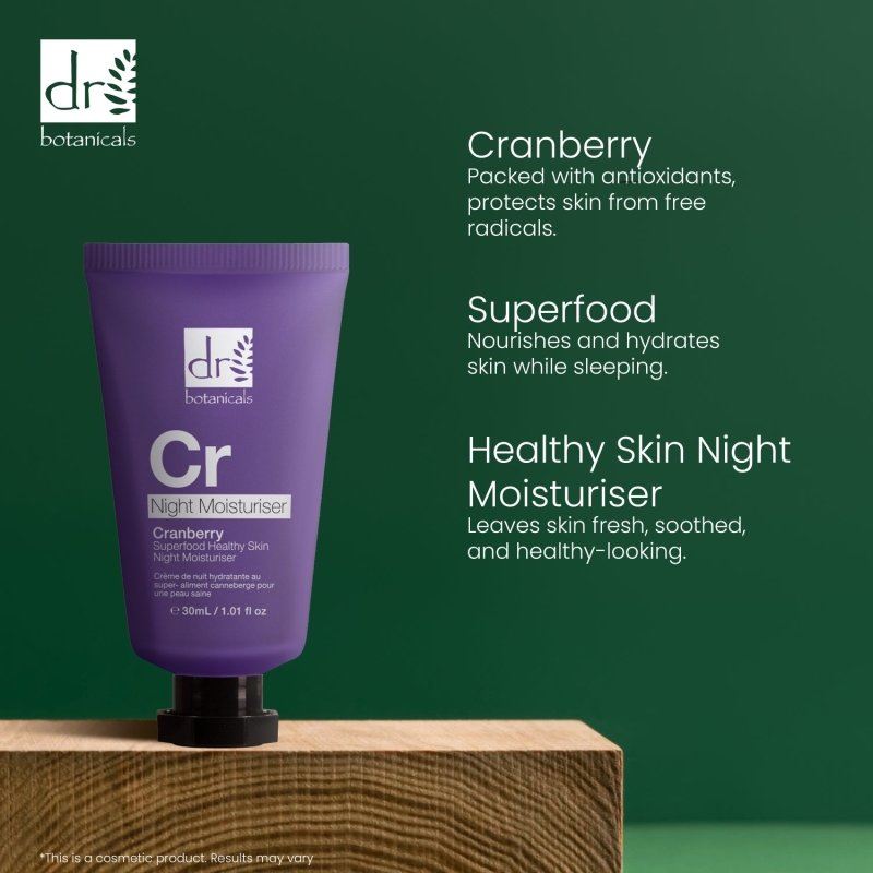 Cranberry Superfood Healthy Skin Nuit Hydratant 30 ml