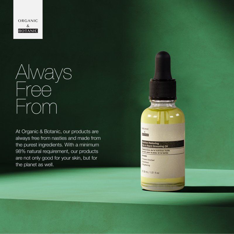 Nutrition Huile réparatrice pour la peau et la barbe 30 ml