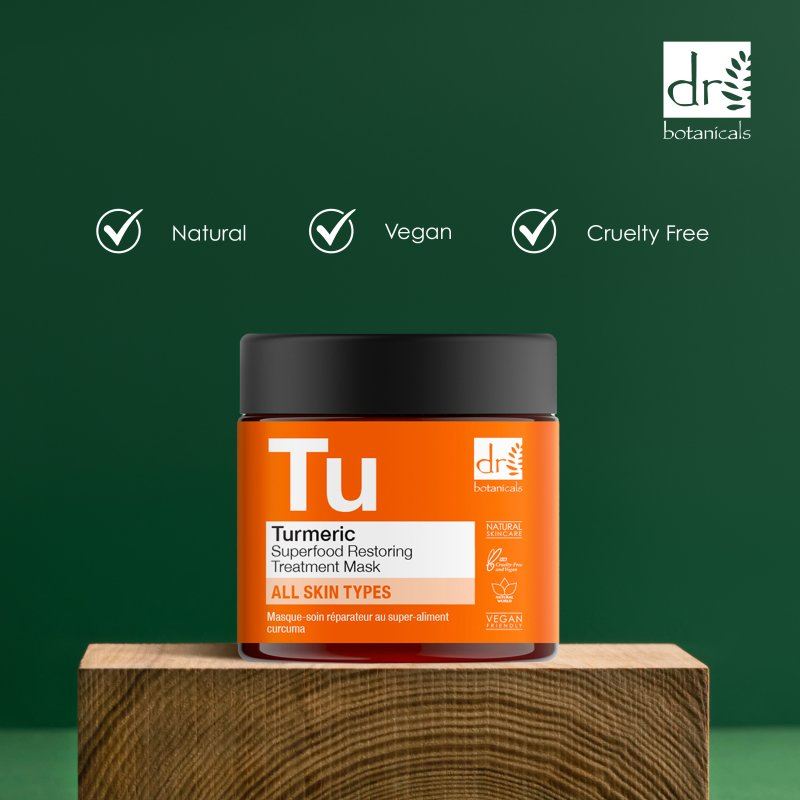 Masque de traitement réparateur aux superaliments au curcuma 60 ml 