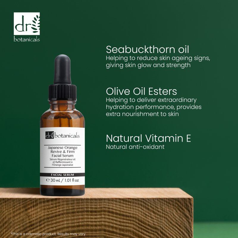 Sérum Visage Revitalisant et Raffermissant à l'Orange du Japon 30 ml