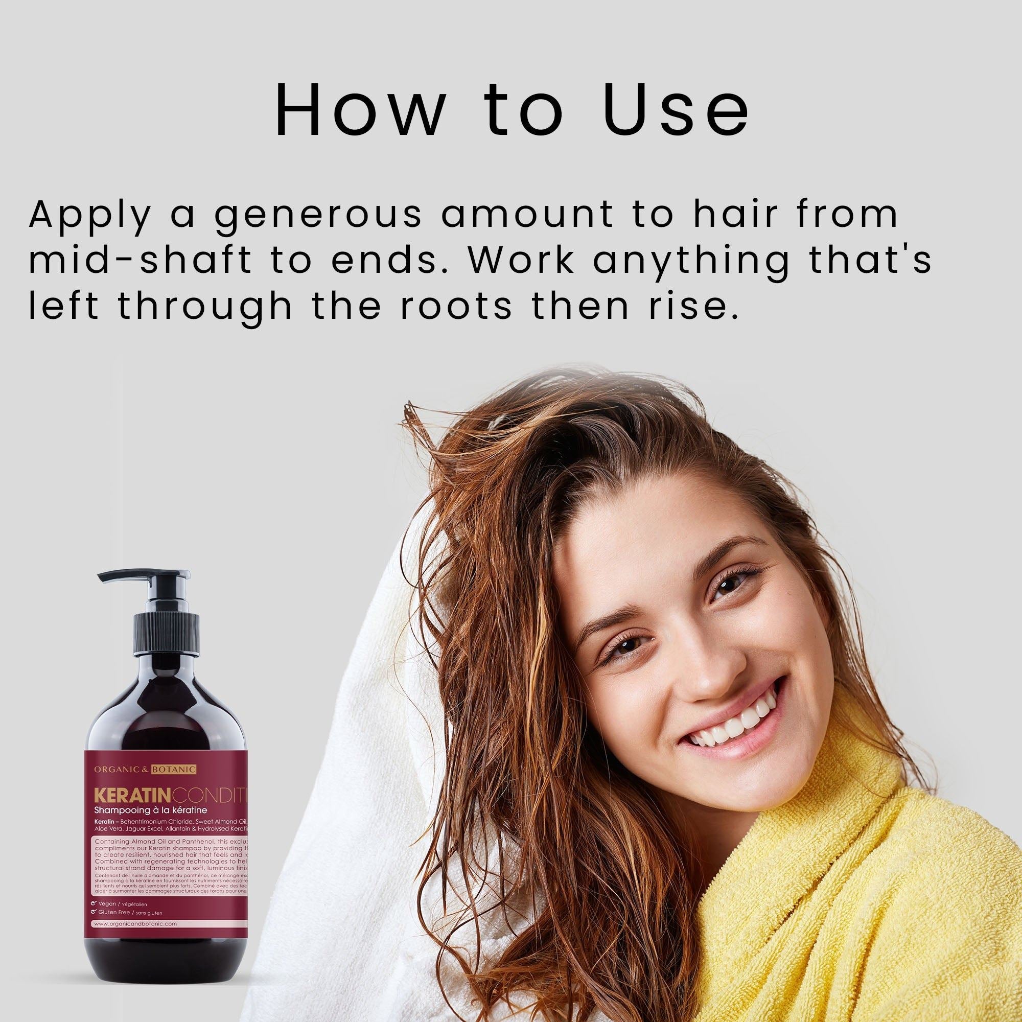 Après-shampoing à la kératine 500 ml