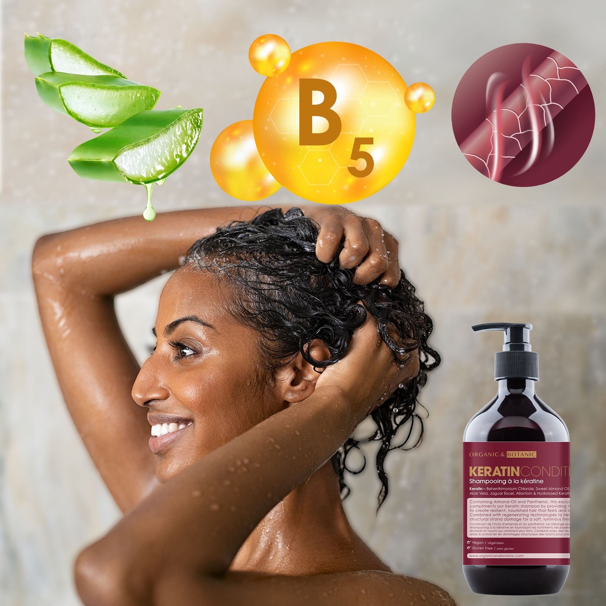 Après-shampoing à la kératine 500 ml