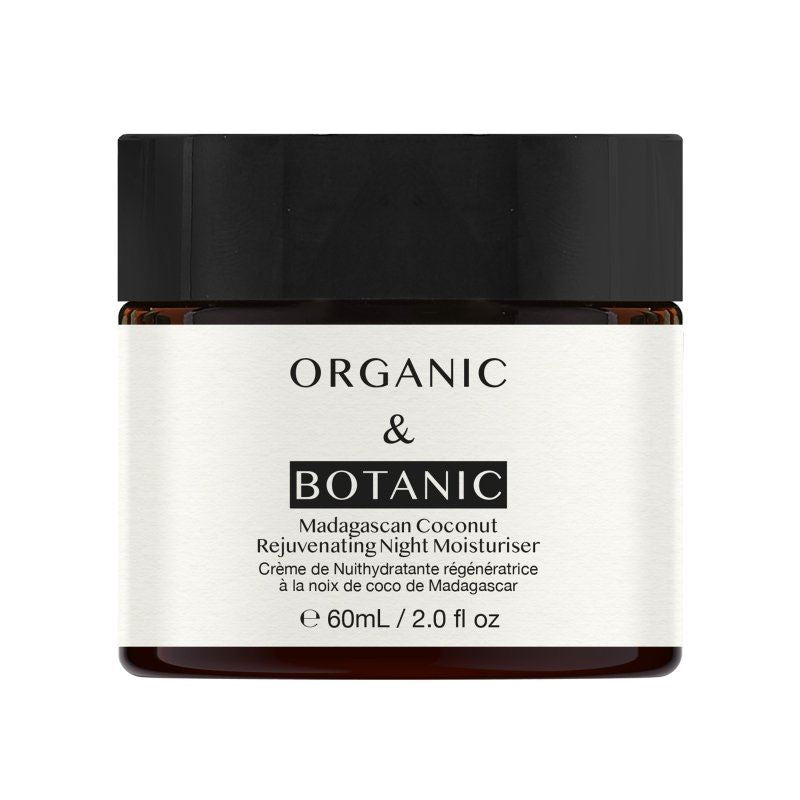 Crème de nuit à la noix de coco de Madagascar - 60 ml - Hydratante et nourrissante en profondeur avec de la vitamine C pour une peau lisse, souple et éclatante