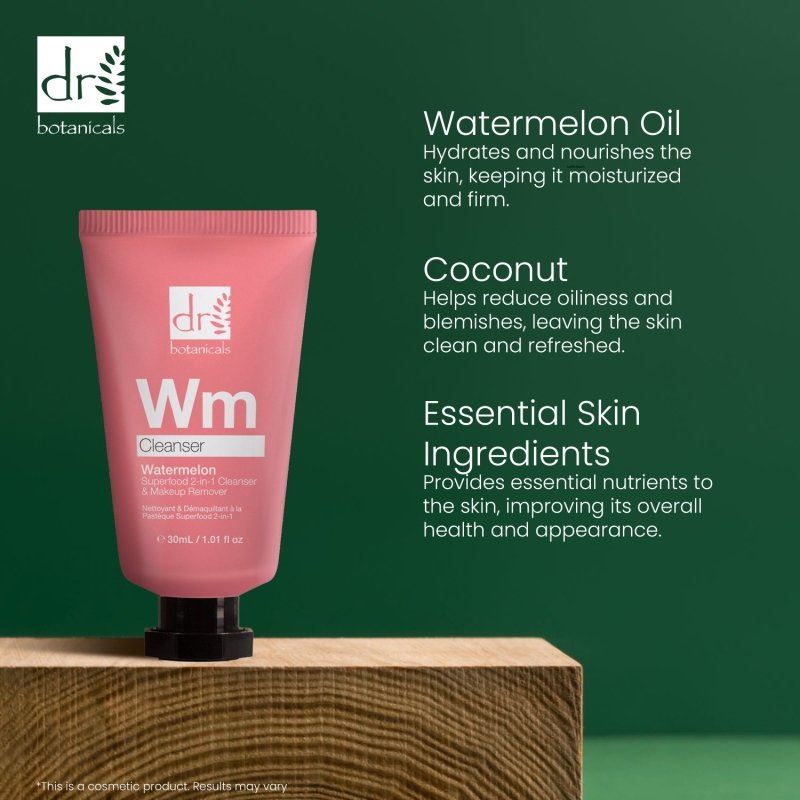 Watermelon Superfood Limpiador y Desmaquillador 2 en 1 30ml
