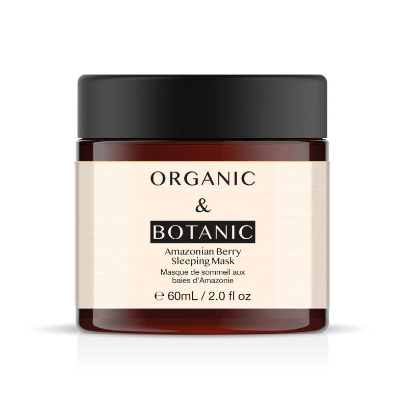Amazonian Berry Overnight Sleeping Mask - 60ml - Deeply Hydrating, Brightening, & Revitalizing with Vitamin C & Plant Extracts for Radiant Skin