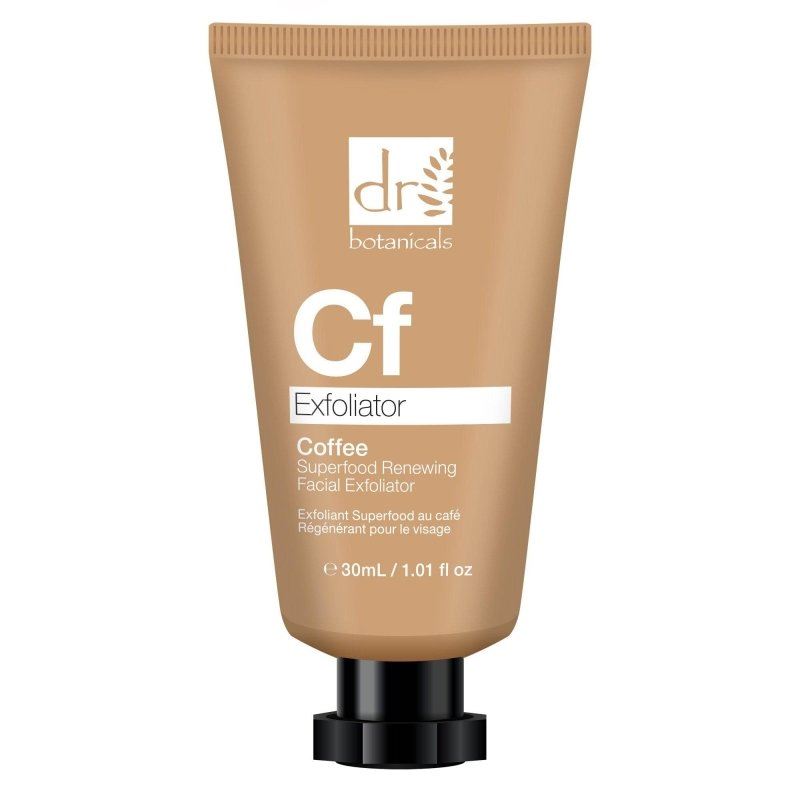 Exfoliant facial régénérant à base de superaliments au café avec exfoliation physique et chimique