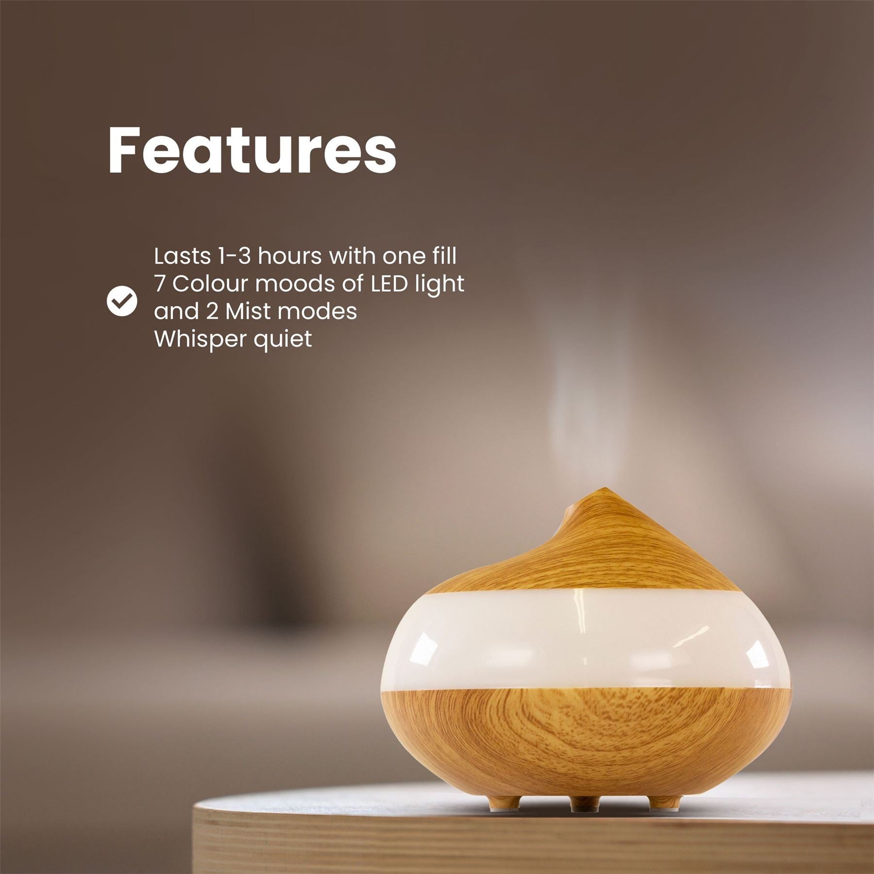 Sensory Spa Diffuser clear Panel USB