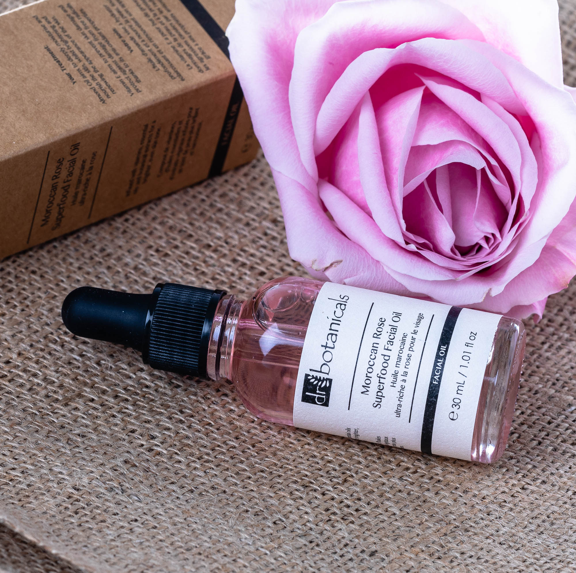 Ensemble-cadeau d'huile faciale superalimentaire à la rose marocaine 30 ml