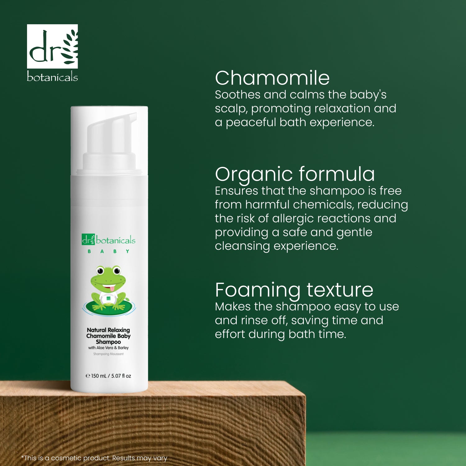 Dr. Botanicals Natural Relaxing Kamille Baby Shampoo 