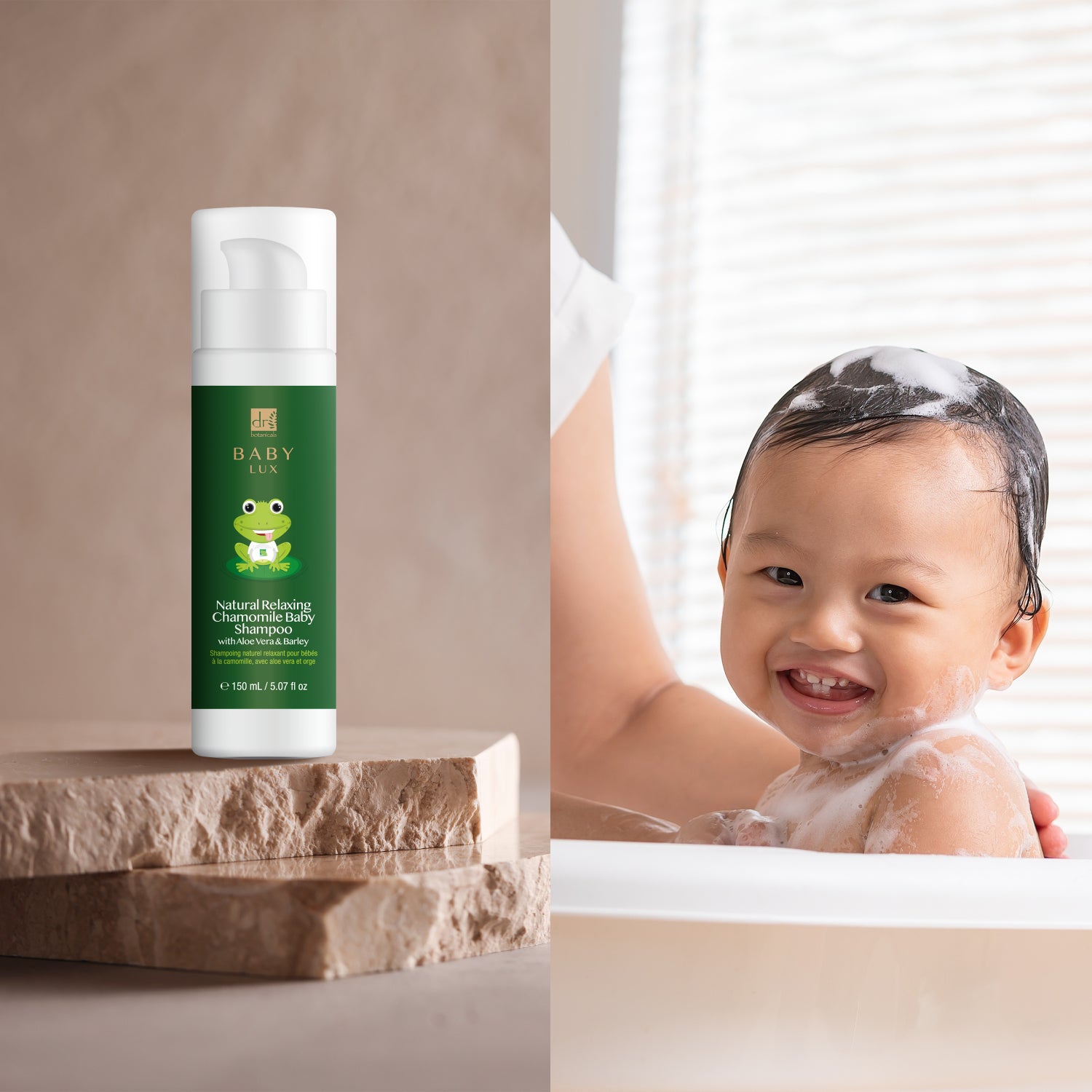 BABY LUX - Shampoing naturel relaxant à la camomille pour bébé 