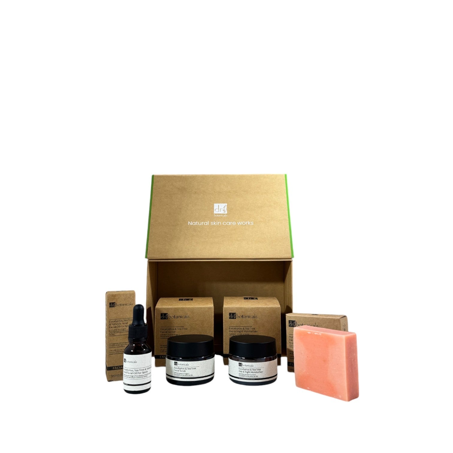 Dr Botanicals Anti-Ageing Eucalyptus & Tea Tree Skincare Holiday Gift Set