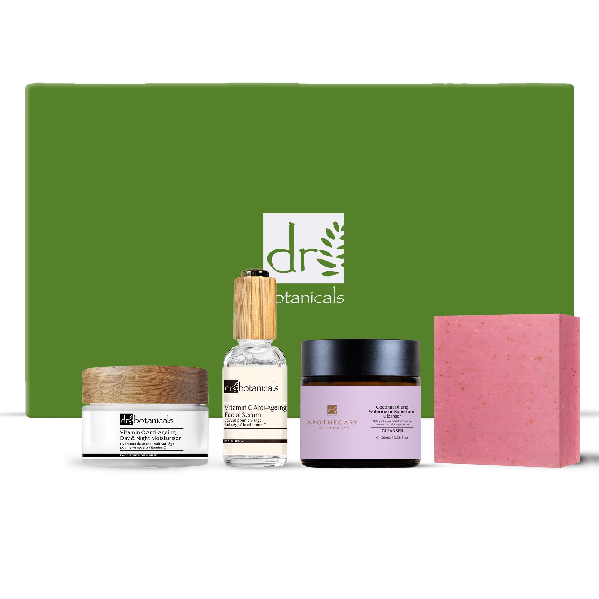Coffret cadeau de soins matinaux anti-âge à la vitamine C Dr Botanicals