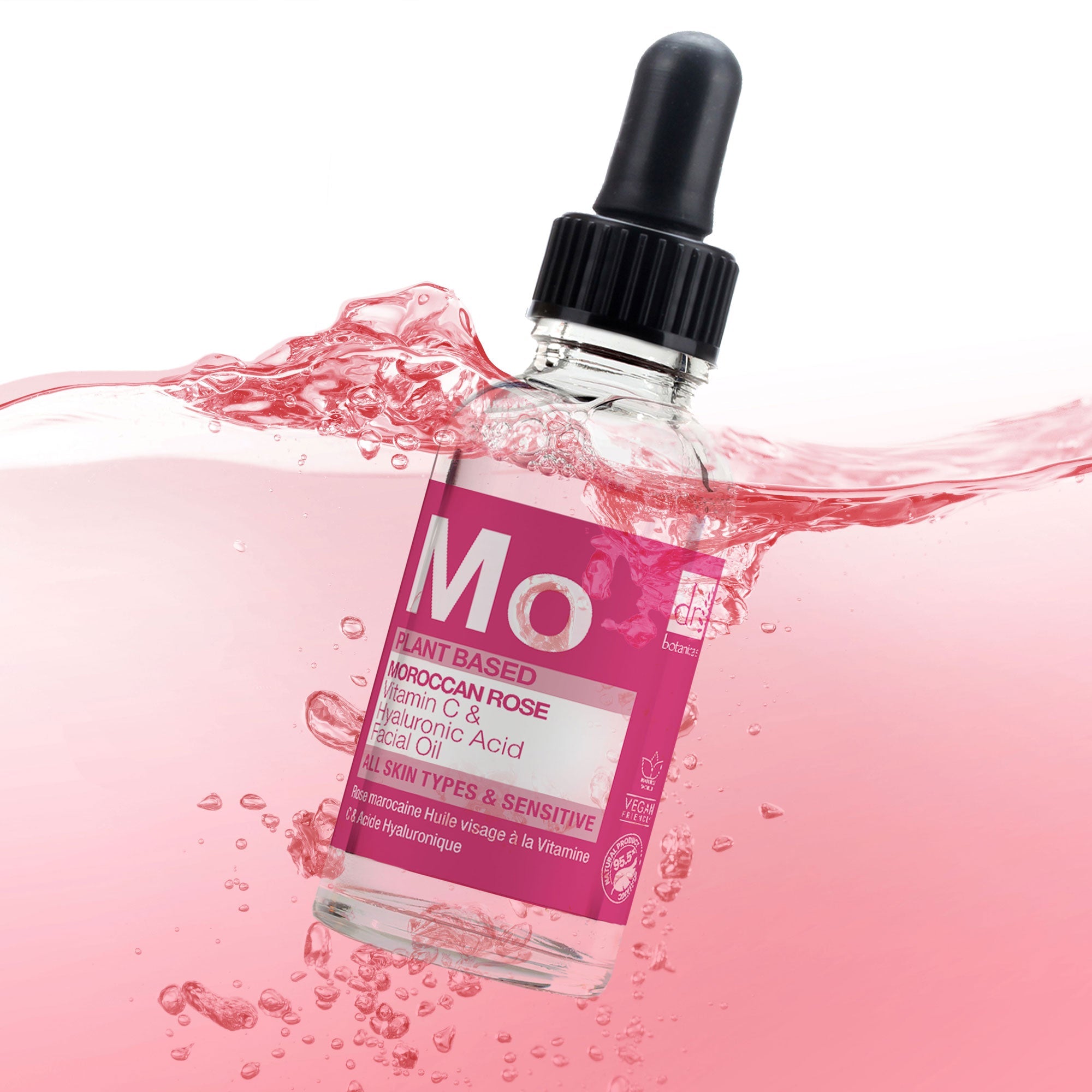 Moroccan Rose Facial Oil with Hyaluronic Acid & Vitamin C 15ml