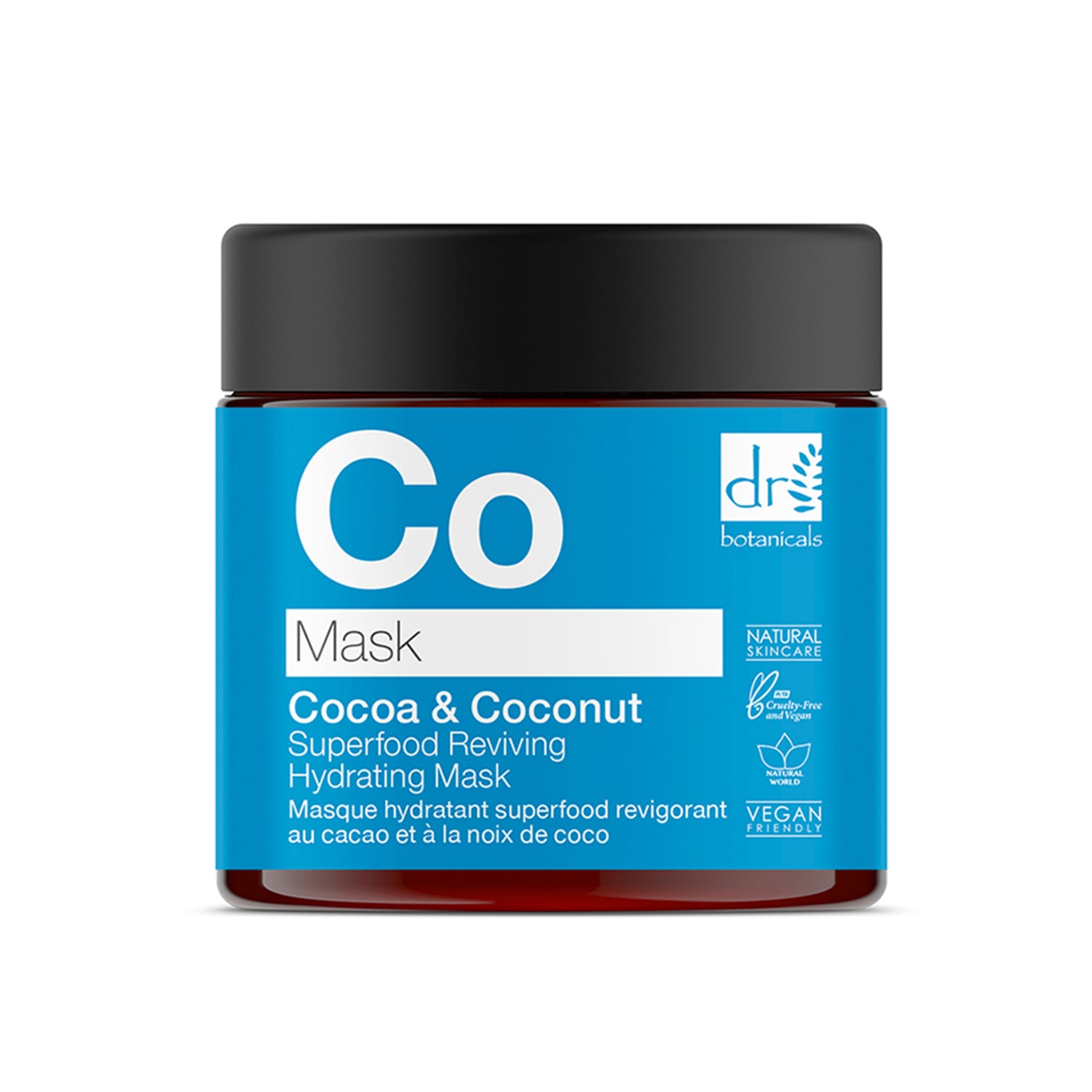 Masque hydratant revitalisant aux superaliments au cacao et à la noix de coco 60 ml 