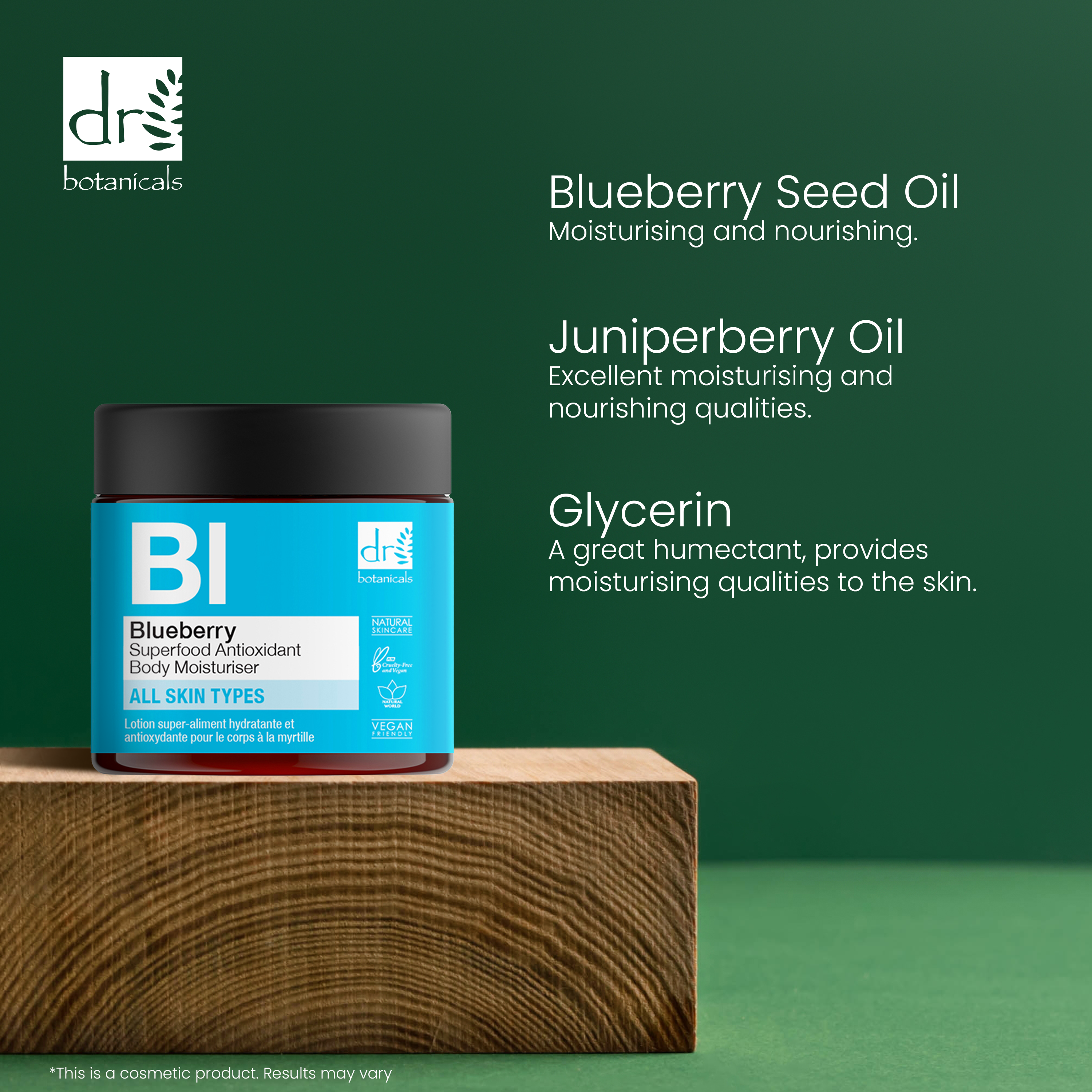 Blueberry Superfood Hydratant antioxydant pour le corps 60 ml 