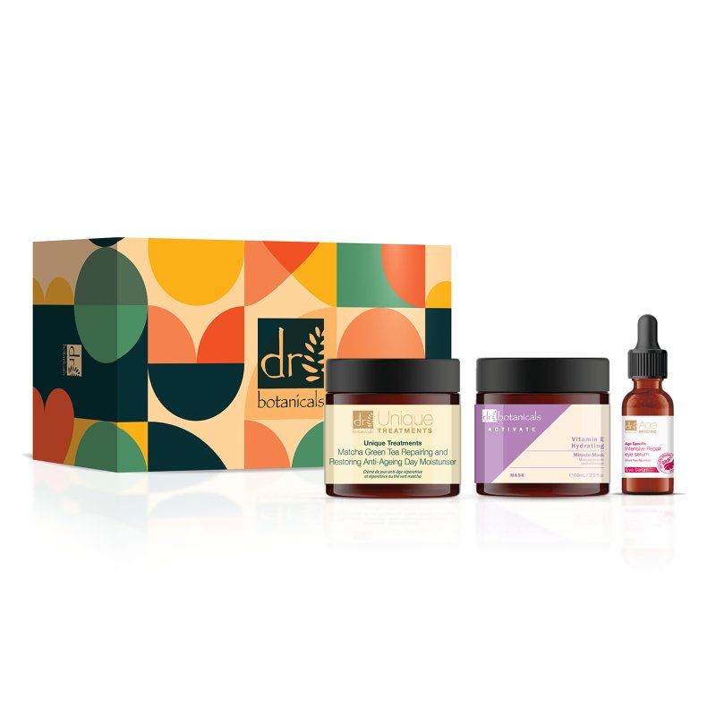 Age Specific Eye Serum, Phytochemical Mask & Matcha Green Tea Day Moisturiser - Dr Botanicals