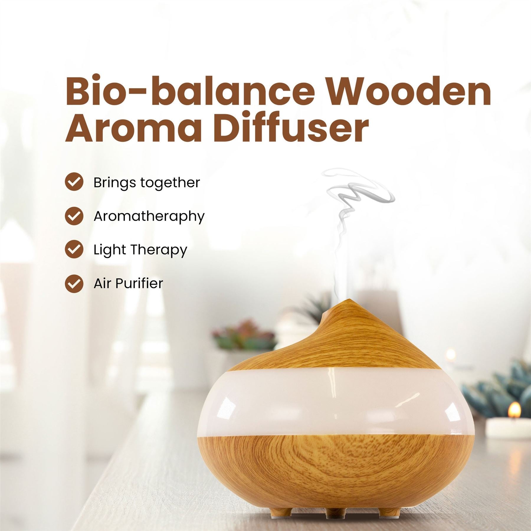Sensory Spa Diffuser clear Panel USB