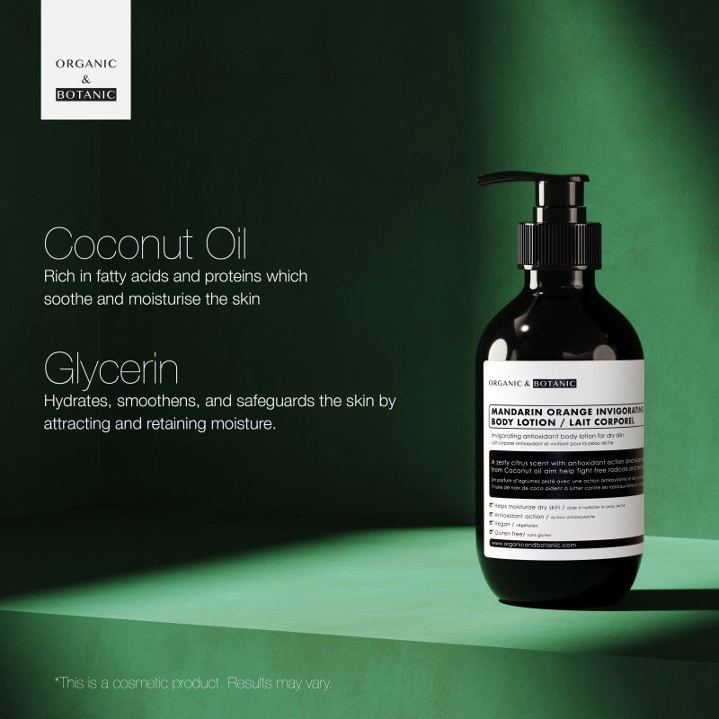 Lotion corporelle revigorante à la mandarine 500 ml