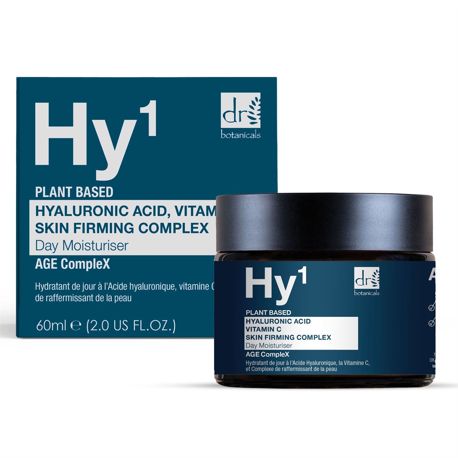 Ácido Hialurónico 1% y Vitamina C 1% y Complejo Reafirmante de la Piel 1% Hidratante de Día 60ml