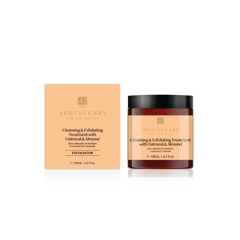 Cleansing & Exfoliating Treatment with Oatmeal & Almond 120ml - Dr Botanicals