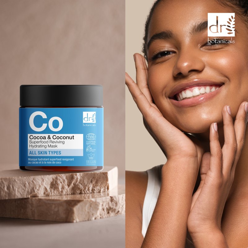 Cocoa & Coconut Superfood Reviving Hydrating Mask 60ml - Dr Botanicals